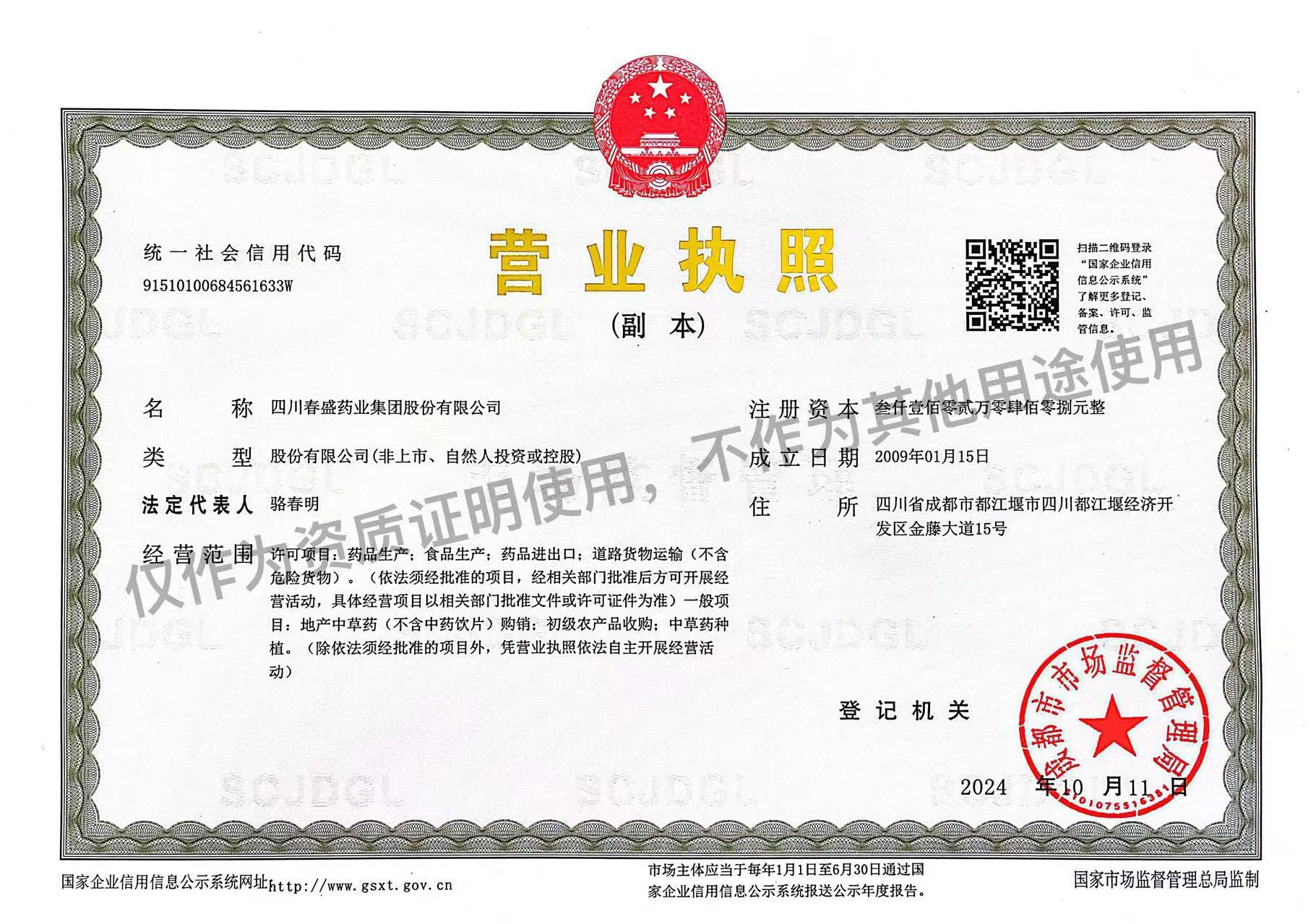 企业营业执照